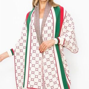 Fancy Poncho with Tassel